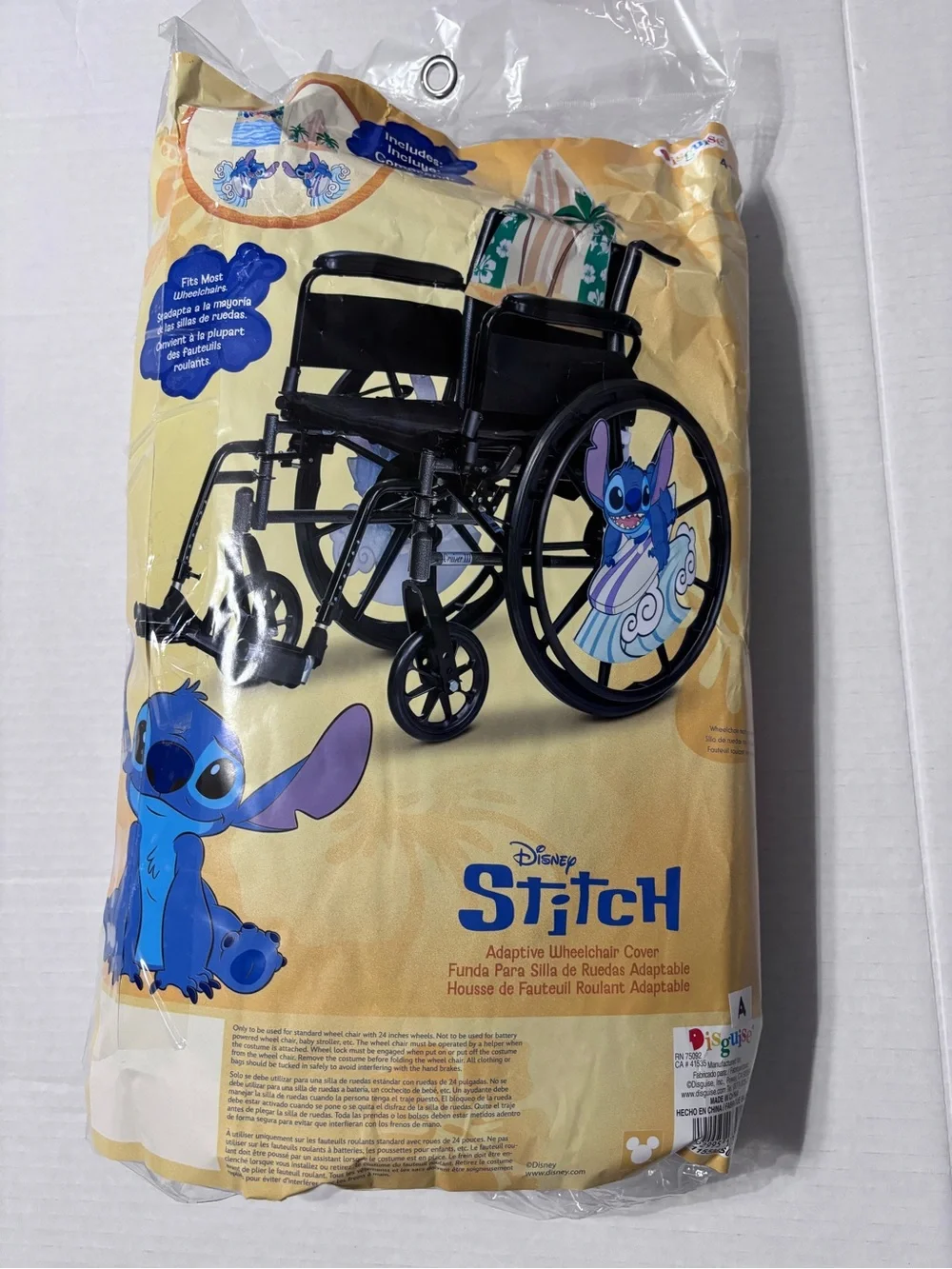 Disney Lilo & Stitch Wheelchair Cover Adaptive Costume Kit & Panels, One Size